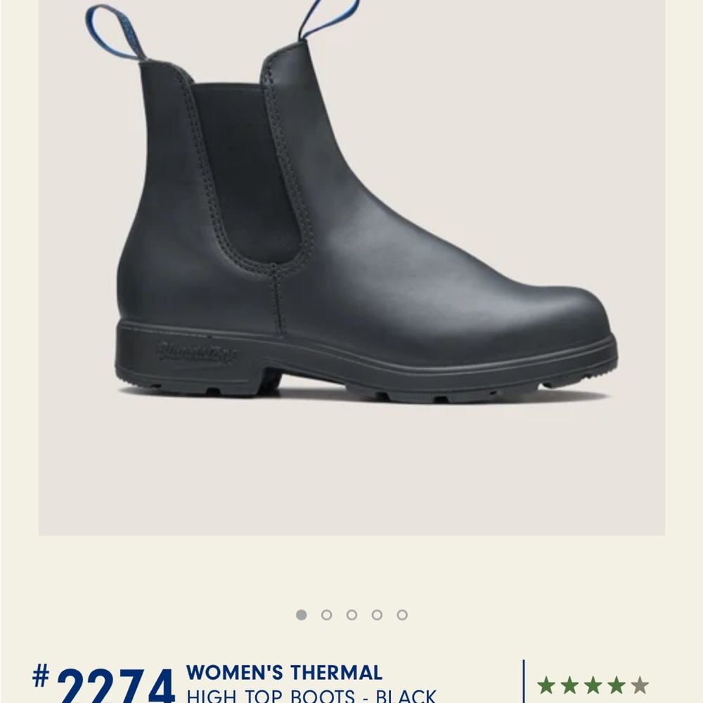 Blundstone Women's Black High Top Boots THERMAL INSULATED